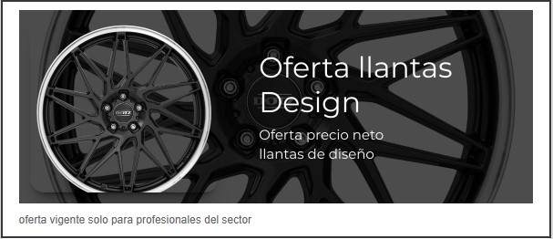 oferta llantas design